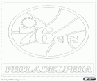 Logo de Philadelphia 76ers, Sixers, equipo NBA. División Atlántico, Conferencia Este