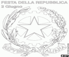 Fiesta de la República Italiana, se celebra el 2 de junio en conmemoración del referéndum constitucional de 1946. Escudo de armas de Italia