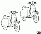 Dos motocicletas scooter