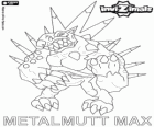 Metalmutt Max. Invizimals. Les gusta la música rock y las peleas