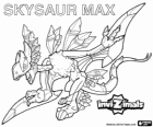 Skysaur Max. Invizimals. Saurios voladores que lanzan el huevo como su mejor arma