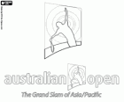 Logo del Abierto de Australia, primero de los cuatro torneos del Grand Slam de tenis
