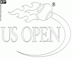Logo del Abierto de Estados Unidos, el cuarto y último de los torneos del Grand Slam de tenis