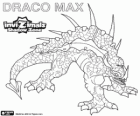 Draco Max. Invizimals La otra dimensión. Un antiguo dragón tallado en piedra con una gran fuerza