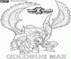 Goldbug Max. Invizimals La otra dimensión. Escarabajo dorado que proviene del antiguo Egipto de los faraones. Invizimal rápido y duro