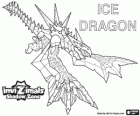 Ice Dragon. Invizimals La otra dimensión. Vive en los glaciares de las heladas llanuras antárticas, una piel congelada le protege