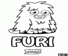 Furi. Moshi Monsters. Un pequeño troll peludo