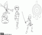 Odd y Ulrich ayudan a Aelita en la realidad virtual del Código Lyoko