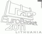Logo EuroBasket 2011 Lituania. Campeonato Europeo de Baloncesto de 2011. Fiba Europa
