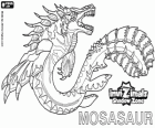 Mosasaur. Invizimals La otra dimensión. Auténtico monstruo marino con poderosas aletas y fuertes mandíbulas