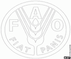 Logo FAO, Organización de las Naciones Unidas para la Agricultura y la Alimentación 