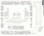 Sebastian Vettel, bicampeón mundial de pilotos de F1 2010 y 2011 con Red Bull Racing 