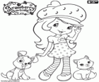 Strawberry Shortcake, Rosita Fresita con sus mascotas