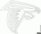 Logo de Atlanta Falcons, equipo de fútbol americano de la división sur de NFC, Atlanta, Georgia