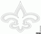 Logo de New Orleans Saints, equipo de fútbol americano de la división sur de la NFC, Nueva Orleans, Luisiana