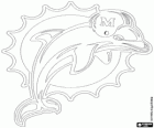 Logo de Miami Dolphins, equipo de fútbol americano de la División Este de la AFC, Miami, Florida