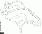Logo de Denver Broncos, equipo de fútbol americano de la AFC, división oeste, Denver, Colorado