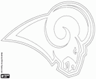Logo de Saint Louis Rams, equipo de fútbol americano de la división oeste de la NFC, San Luis, Misuri