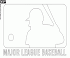 Logo de la MLB, Grandes Ligas o Ligas Mayores de Béisbol de Estados Unidos y Canadá