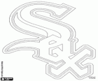 Logo Chicago White Sox, equipo de béisbol en la División Central de la Liga Americana, Chicago, Illinois