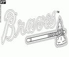 Logo Atlanta Braves, equipo de beisbol profesional de la División Este de la Liga Nacional. Atlanta, Georgia