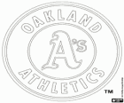 Logo Oakland Athletics, equipo de béisbol con sede en Oakland, California. División Oeste Liga Americana