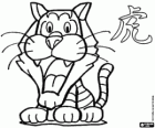 El tigre, signo del tigre, el Año del Tigre. El tercer signo de los doce animales del horóscopo chino