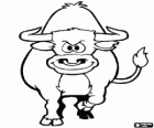 Un toro muy agresivo