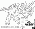 Triceratops. Invizimals La otra dimensión. Invizimals hervíboro con gran fuerza y bravura