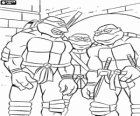 Los Tortugas Ninja en una de sus aventuras