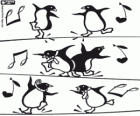 Los pingüinos que bailan en las películas de Happy Feet
