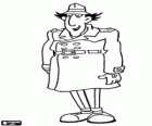 El Inspector Gadget va vestido como el famoso Inspector Closeau