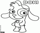 Doki, el simpático perrito del canal de televisión Discovery Kids