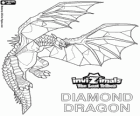 Diamond Dragon. Invizimals Las Tribus Perdidas. Dragón invizimal con todo el cuerpo recubierto de diamantes