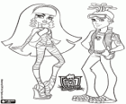 Cleo y Deuce, parejita de monstruos en la escuela secundaria Monster High