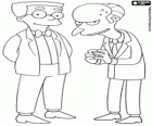 Charles Montgomery Burns y Waylon Smithers, el dueño de la central nuclear de Springfield y su asistente