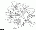 Los Guerreros de Lyoko: Ulrich, Yumi, Odd y Aelita