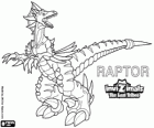 Raptor, última evolución. Invizimals Las Tribus Perdidas. Peligroso cazador ya que es rápido, inteligente y agresivo