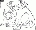 Skeith, el dragón alado de Neopets