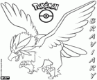 Braviary, pokémon volador parecido a una águila. Evolución final de Rufflet. Woguru