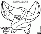 Drilbur, el pokémon topo. Evoluciona a Excadrill. Moguryu y Doryuuzu