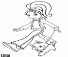 Polly Pocket paseando con su perrito