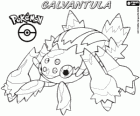 Galvantula, Dentula en japonés. La Araña Eléctrica Pokémon es la evolución de Joltik