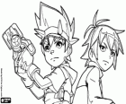 Max y Rex, dos de los protagonistas de Dinosaur King, Dino Rey