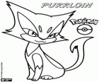Purrloin, Choroneko en japonés, Pokémon felino que evoluciona Liepard