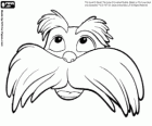 Lorax En busca de la trúfula perdida. El Lórax. La cara del personaje creado por el escritor Dr.Seuss