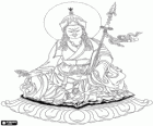 Buda Padmasambhava, fundador de la escuela tibetana de budismo Nyingma. Guru Rinpoche o el Maestro Precioso