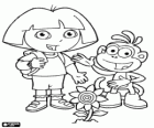 Dos grandes amigos, Dora y Botas