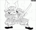 Puzzle de guerrero samurai