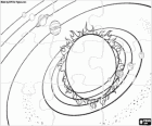 Puzzle de Sistema solar para celebrar la Semana Mundial del Espacio entre el 4 y el 10 de octubre